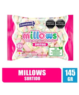 MASMELOS MILLOWS SURTIDOS X 145GR