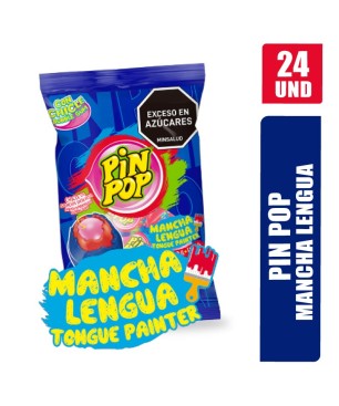 CHUPETAS PIN POP MANCHA LENGUAS X 24UND
