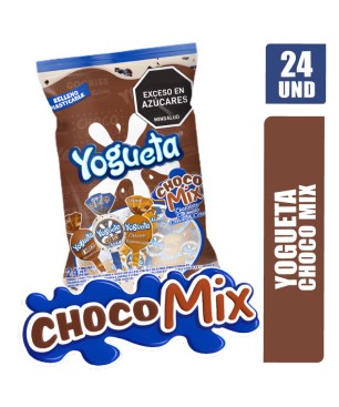 CHUPETAS YOGUETA CHOCOMIX X 24UND