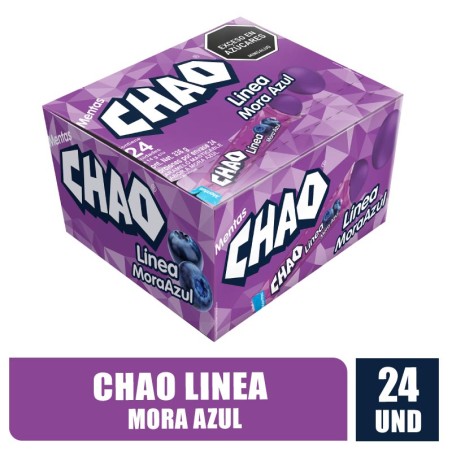 MENTA CHAO LINEA MORA AZUL X 24UND
