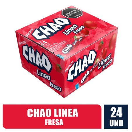 MENTAS CHAO LINEA FRESA X 24UND