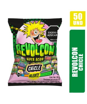 CHICLE REVOLCON HIPER ACIDO X 50UND