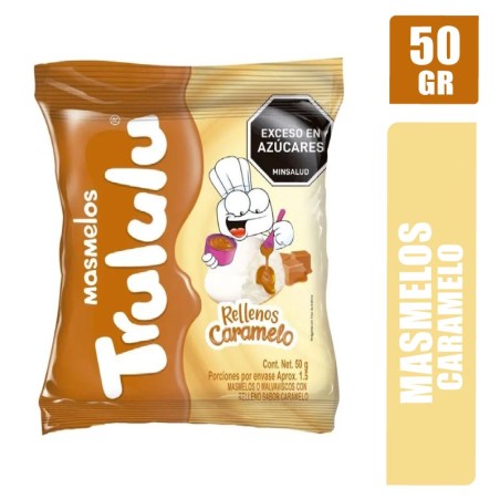 MASMELO TRULULU RELLENO DE CARAMELO X 50GR