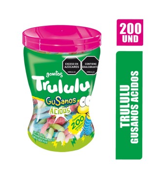 GOMITAS TRULULU GUSANOS TARRO X 200UND