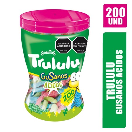GOMITAS TRULULU GUSANOS TARRO X 200UND
