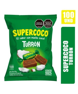 TURRON SUPER COCO BOLSA X 100UND