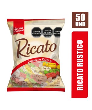 CARAMELO RELLENO RICATO RUSTICO X 50UND