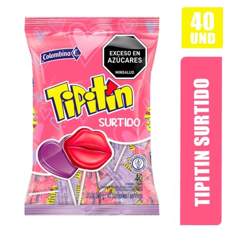 CHUPETAS TIPITIN LABIOS X 40UND
