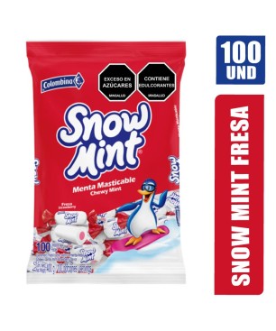 MENTA SNOW MINT FRESA X 100UND