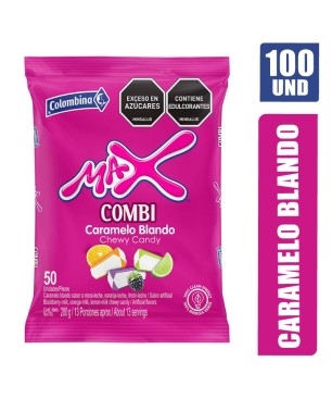 CARAMELO BLANDO MAX COMBI X 100UND