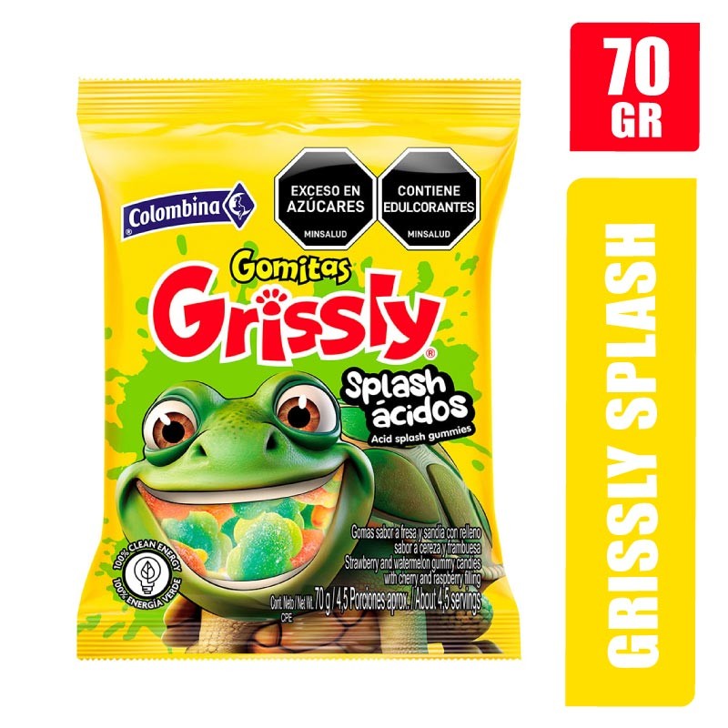 GOMITAS GRISSLY SPLASH X 70GR