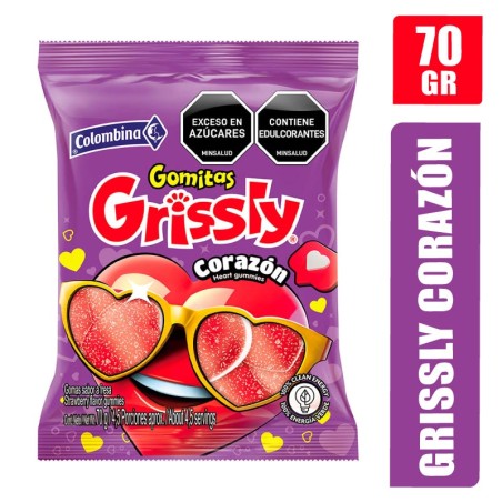 Gomitas Grissly Corazon X 70Gr | Distribuidora El Confite