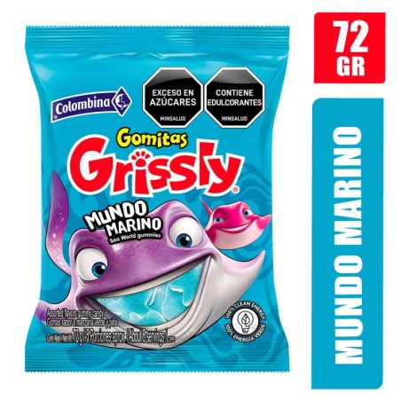 GOMITAS GRISSLY MUNDO MARINO X 72GR