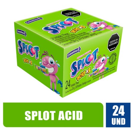 CHICLE SPLOT ACID X5 X 24UND