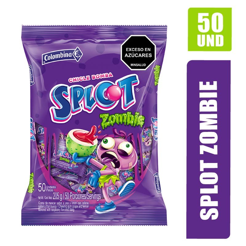 CHICLE SPLOT ZOMBIE ACID X 50UND