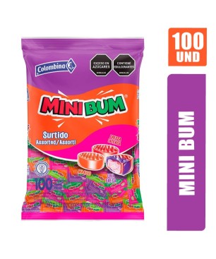 CARAMELO DURO MINI BUM X 100UND
