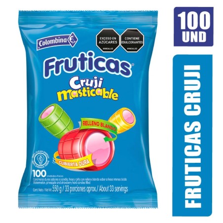 FRUTICAS CRUJI MASTICABLES X 100UND