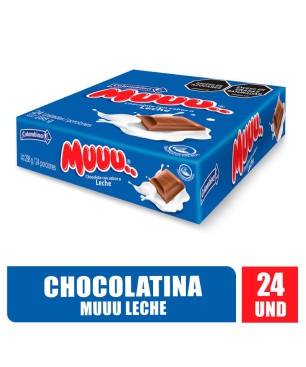 CHOCOLATINAS MUUU LECHE X 24UND