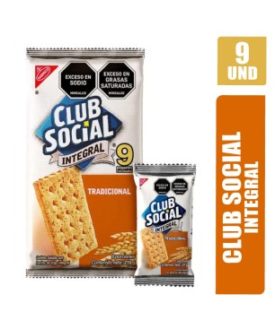 GALLETAS CLUB SOCIAL INTEGRAL X 9UND