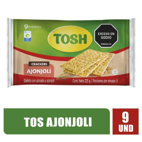 GALLETAS TOSH AJONJOLI  X 9UND