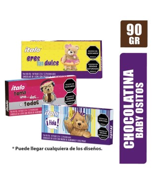 CHOCOLATINAS ESTUCHE BABY OSITOS ITALO X 90GR