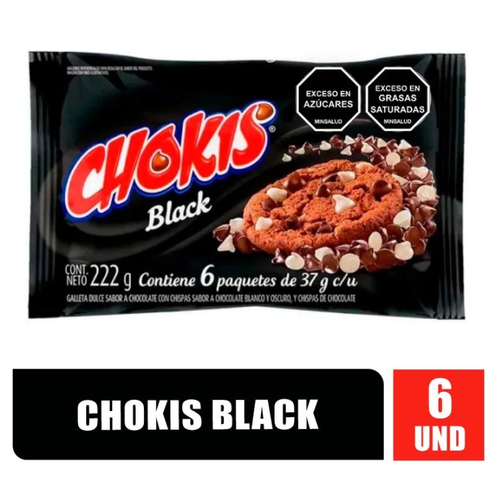 GALLETA CHOKIS BLACK X 6UND