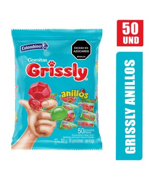 GOMITAS GRISSLY ANILLOS X 50UND