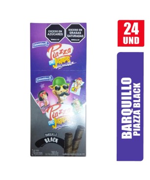 BARQUILLOS PIAZZA BLACK X 24UND