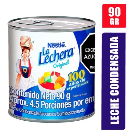 LECHE CONDENSADA LA LECHERA TARRO X 90GR