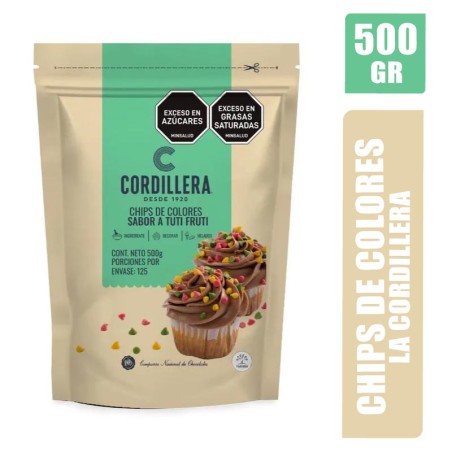 CHIPS CHOCOLATE COLORES LA CORDILLERA X 500GR