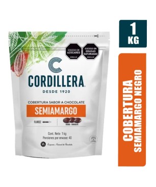 COBERTURA DE CHOCOLATE DULCE NEGRA LA CORDILLERA X 1000GR