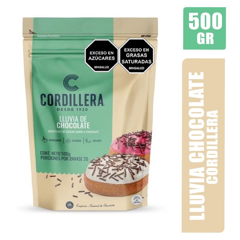 LLUVIA DE CHOCOLATE CORDILLERA X 500GR