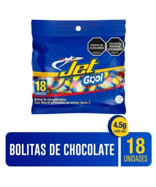 CHOCOLATINA JET GOOL BALONCITOS X 18UND