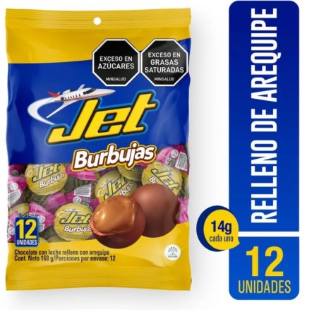 CHOCOLATINA JET BURBUJAS X 12UND