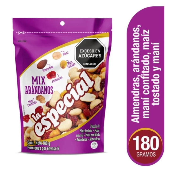 MANI LA ESPECIAL ARANDANO MIX X 180GR