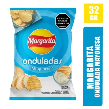 PAPA MARGARITA ONDULADA MAYONESA X 32GR