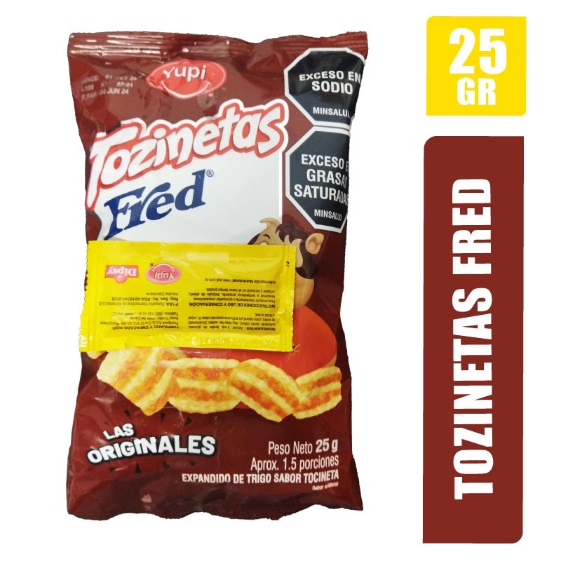 PASABOCAS TOZINETAS FRED X 25GR