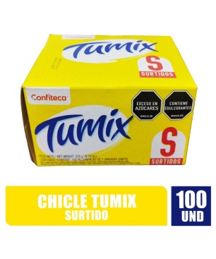 CHICLE TUMIX SURTIDO X 100UND