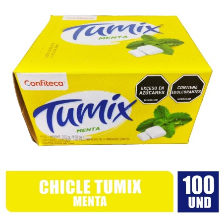 CHICLE TUMIX MENTA X 100UND