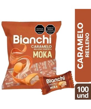 BIANCHI CARAMELO RELLENO SABOR A MOKA X 100UND