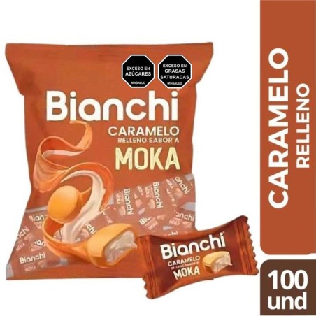 BIANCHI CARAMELO RELLENO SABOR A MOKA X 100UND