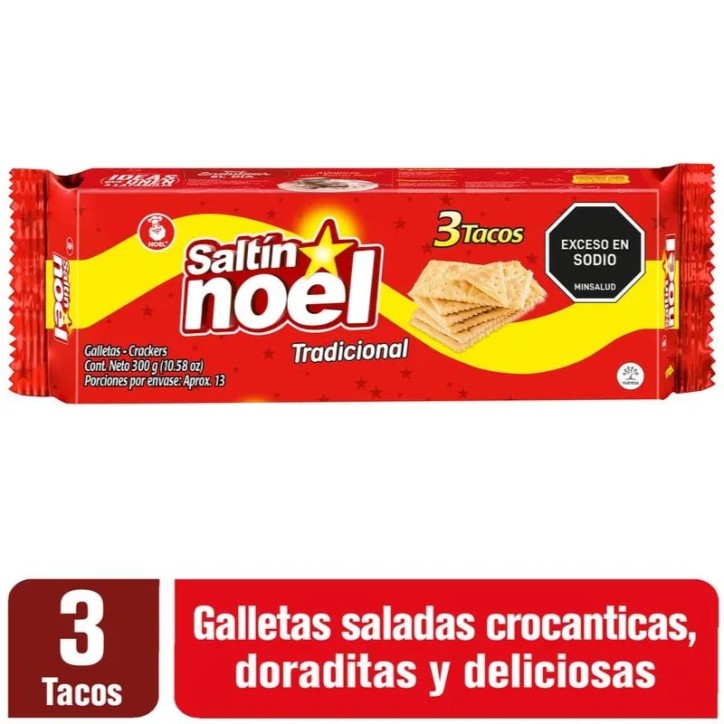 GALLETAS SALTIN NOEL X 3 TACOS