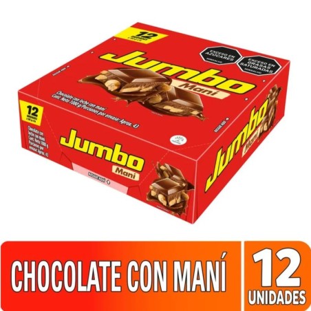 CHOCOLATINA JUMBO MANI 90GR X 12UND