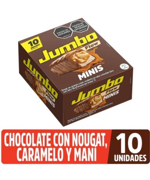 CHOCOLATINA JUMBO FLOW NEGRO MINI 18GR X 10 UND
