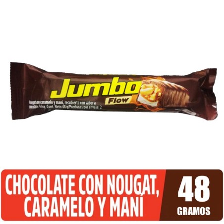 CHOCOLATINA JUMBO FLOW NEGRO X 48GR