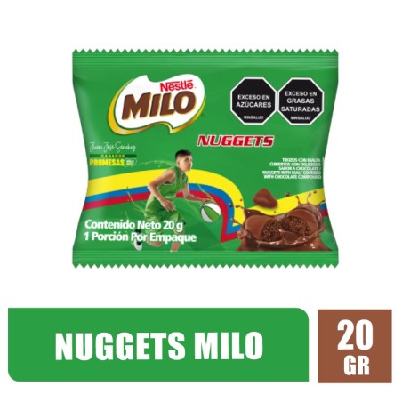 PASABOCAS NUGGETS MILO X 20GR