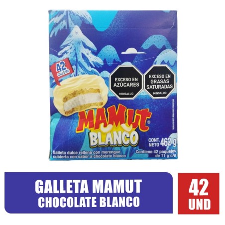 GALLETA MAMUT BLANCA 11GR X 42UND