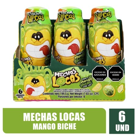 MECHAS LOCAS MANGO BICHE X 6UND