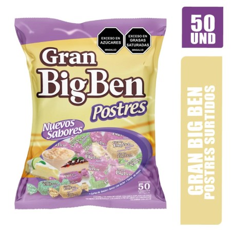CARAMELO GRAN BIG BEN POSTRES X 50UND