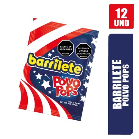 BARRILETE EN POLVO POPS 8GR X 12UND